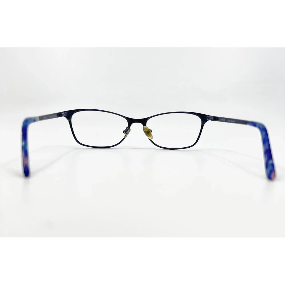 Modern Optical Eyeglasses Womens Matte Blue Decadent Cat Eye 52-18-135 37387